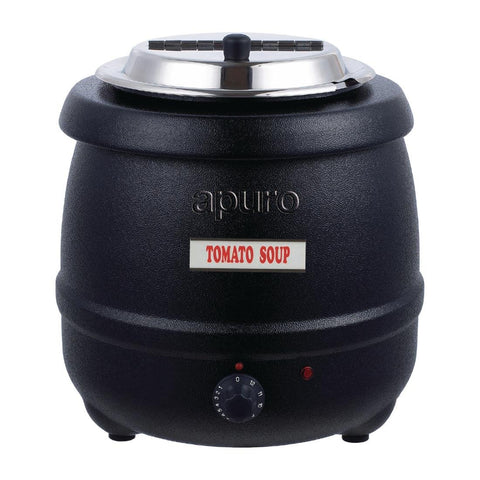 Apuro Black Soup Kettle 10Ltr