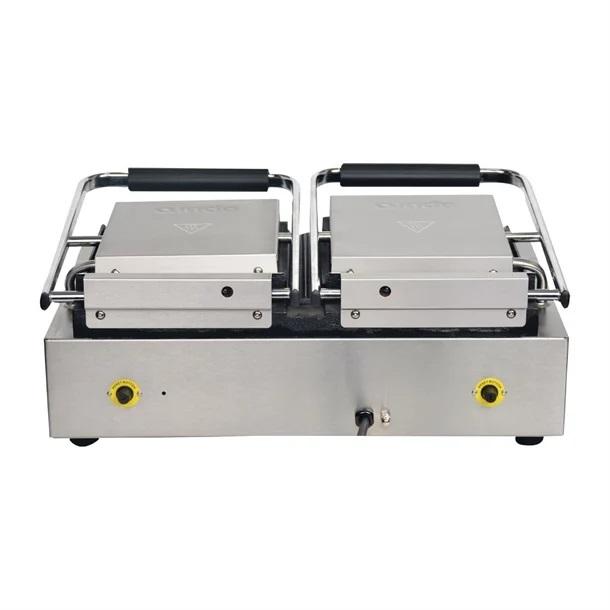 Apuro Double Contact Grill Flat Plates with Timer