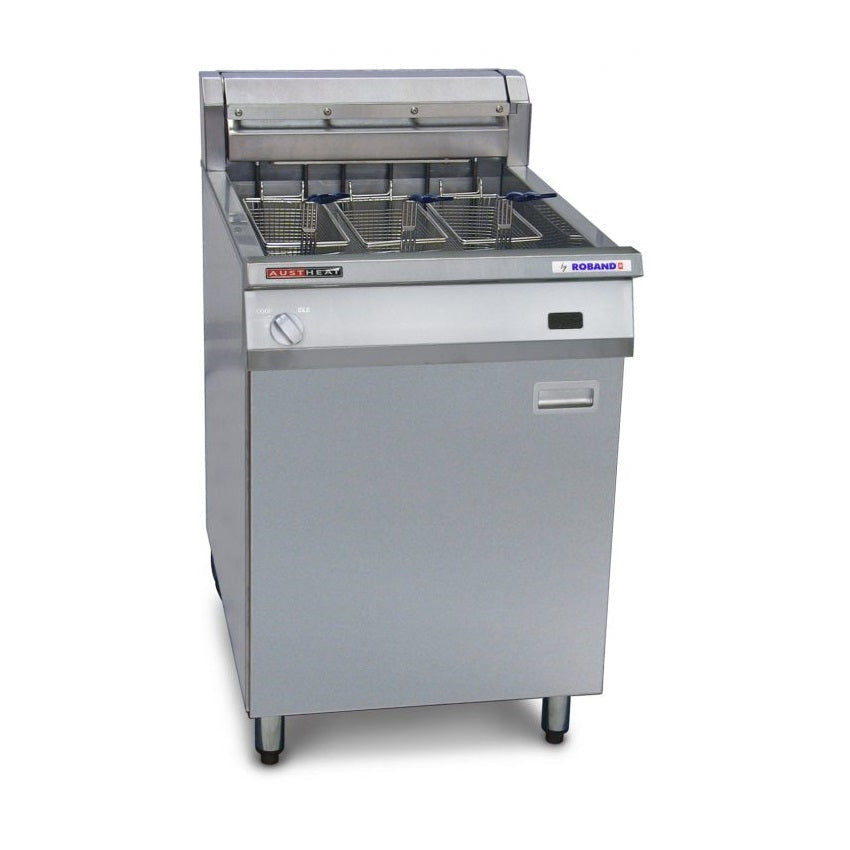 Austheat Freestanding Electric Fryer, 3 baskets