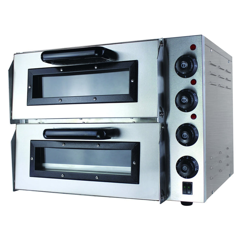 BakerMax Compact Double Pizza Deck Oven EP2S/15