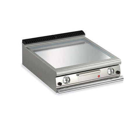 Baron 2 Burner Gas Fry Top With Smooth Chrome Plate And Thermostat Control - 900Mm Depth