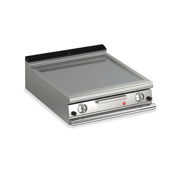 Baron 2 Burner Gas Fry Top With Smooth Mild Steel Plate - 700Mm Depth