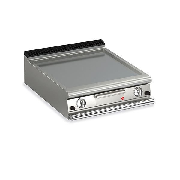 Baron 2 Burner Gas Fry Top With Smooth Mild Steel Plate - 900Mm Depth