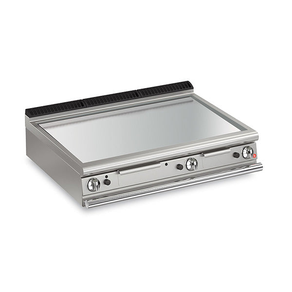 Baron 3 Burner Gas Fry Top 700Mm Depth With Smooth Chrome Plate And Thermostat Control