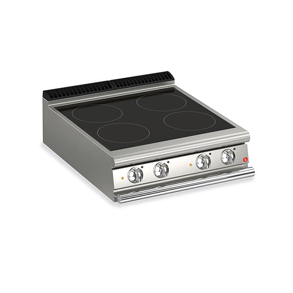 Baron 4 Burner Electric Cook Top With Ceramic Glass - 700Mm Depth