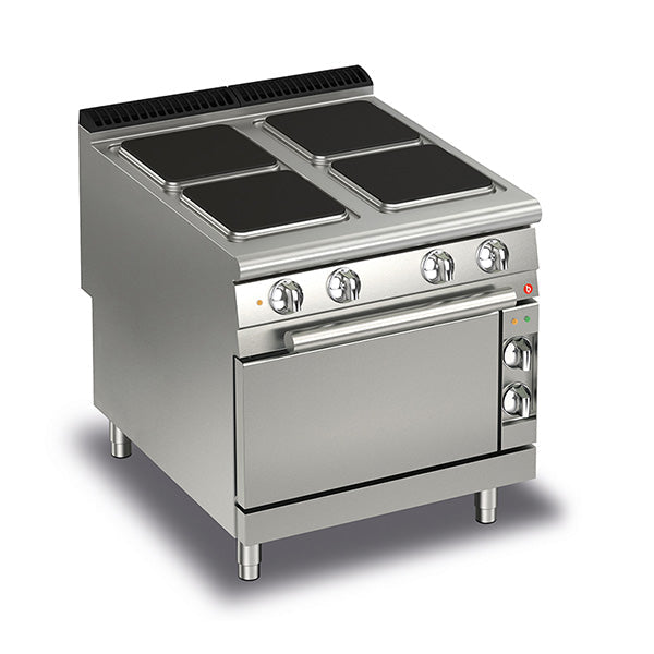 Baron 4 Burner Electric Cook Top With Electric Oven - 900Mm Depth