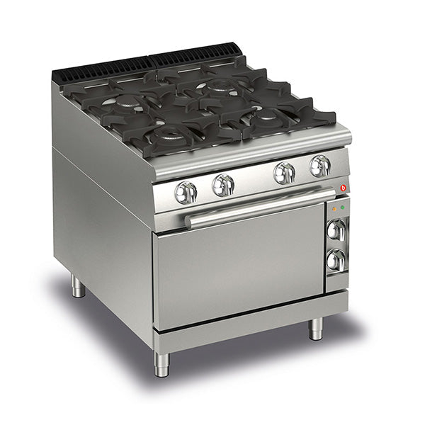 Baron 4 Burner Gas Cook Top With Gas Oven - 700Mm Depth