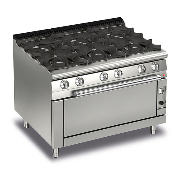 Baron 6 Burner Gas Cook Top With Full Length Gas Oven - 700Mm Depth