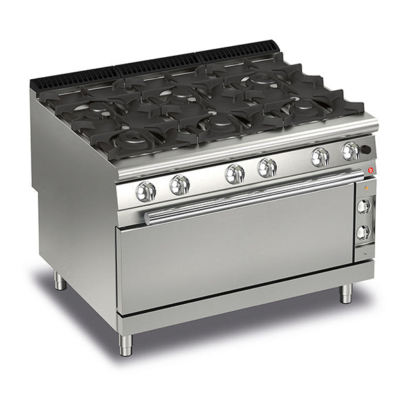 Baron 6 Burner Gas Cook Top With Full Length Gas Oven - 900Mm Depth