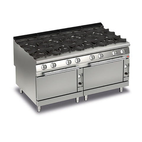 Baron 8 Burner Gas Cook Top With 2 Gas Ovens - 900Mm Depth