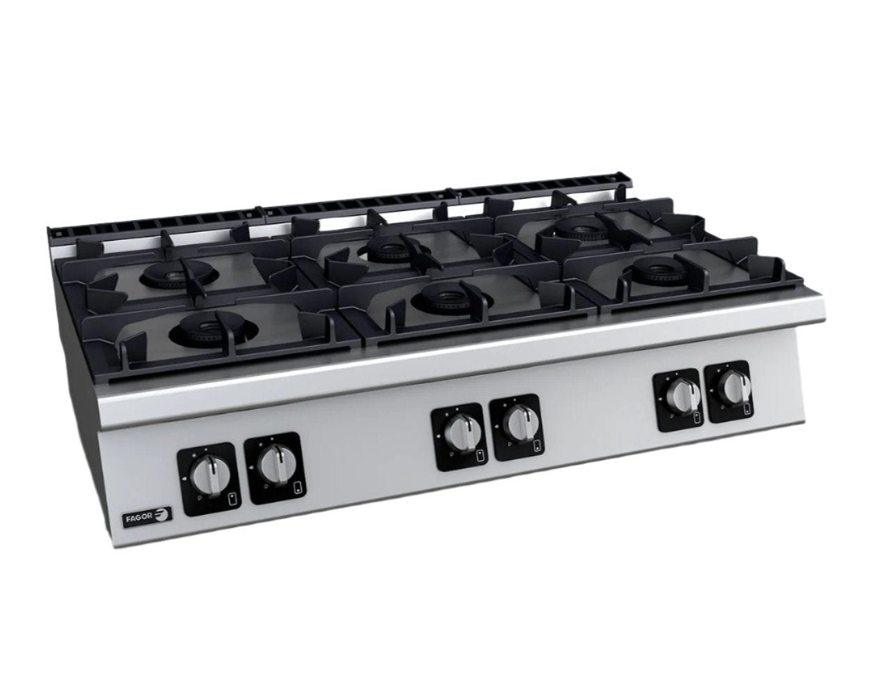 Fagor 700 Series Natural Gas 6 Burner Ss Boiling Top CG7-60H