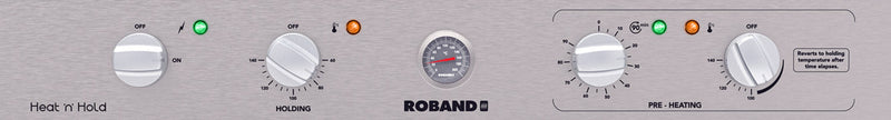 Roband Heat ‘n’ Hold Food Warmer - Fixed Glass on Display Side