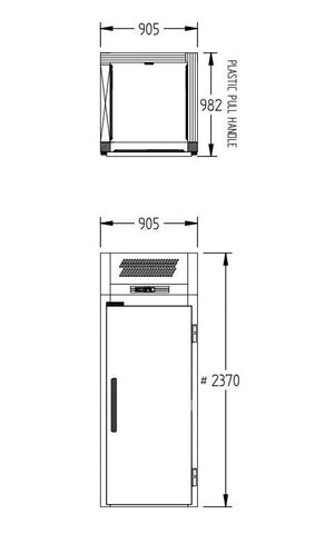 Williams Ruby - One door Refrigerator