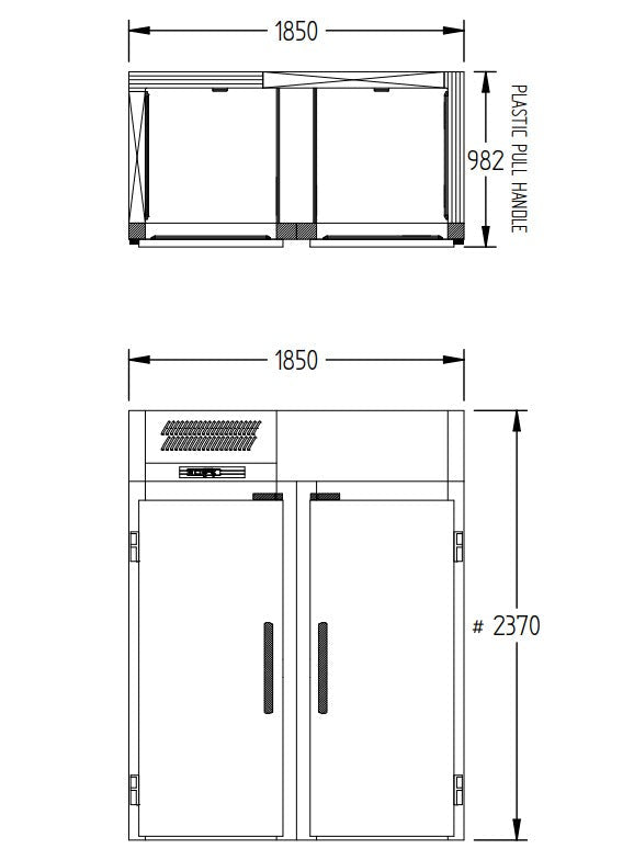 Williams Ruby - Two door Refrigerator