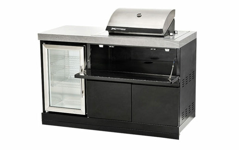 Crossray NEW Compact Electric BBQ Kitchen: 1385mm wide, sintered stone