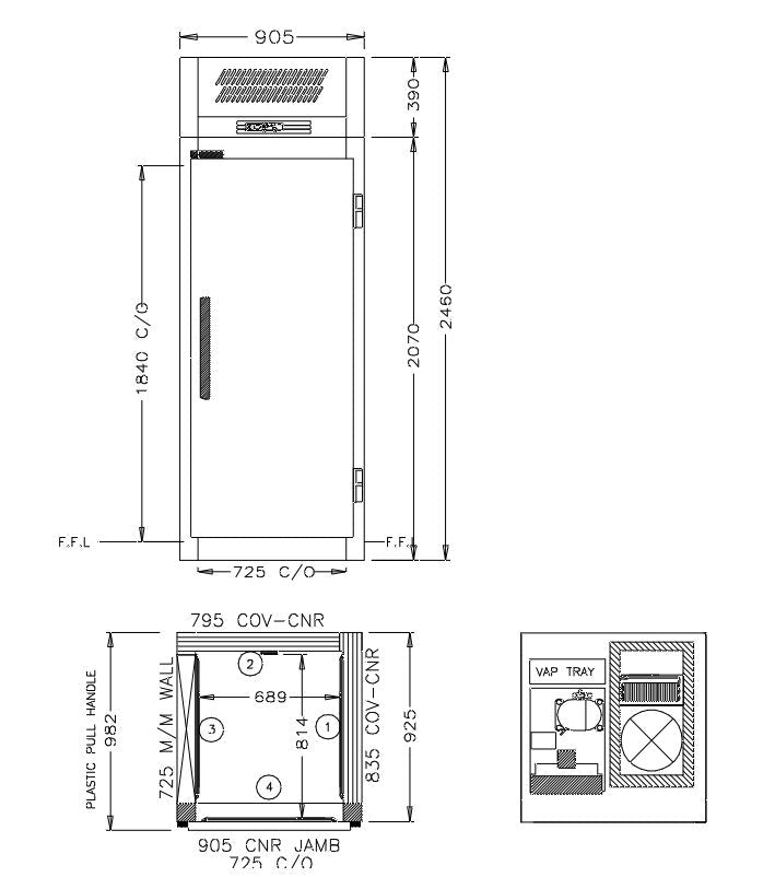 Williams Ruby - One door Freezer