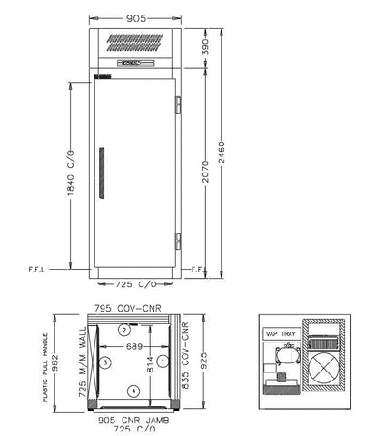 Williams Ruby - One door Freezer