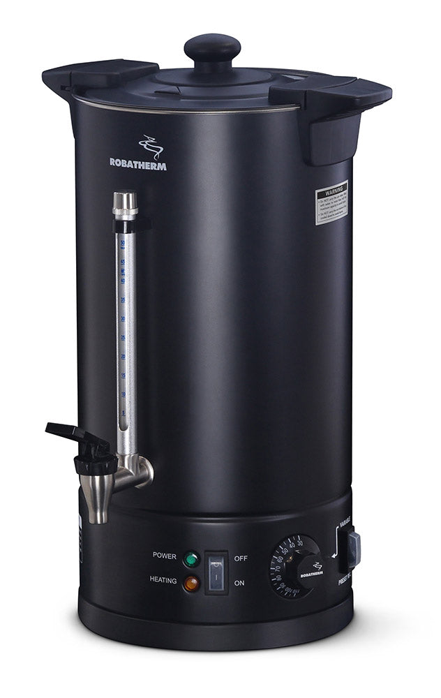 Robatherm Black Double Skinned Hot Water Urn - 10Ltr