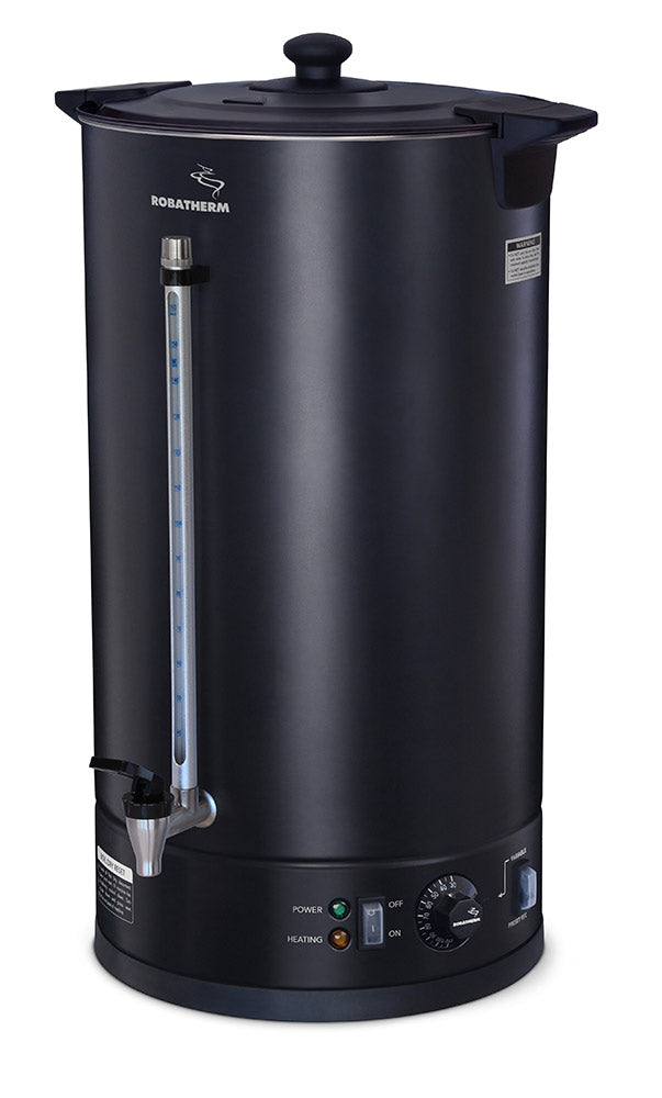 Robatherm Black Double Skinned Hot Water Urn - 30Ltr