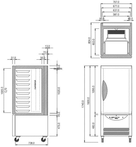 Williams 40Kg/10 Tray Blast Chiller Freezer