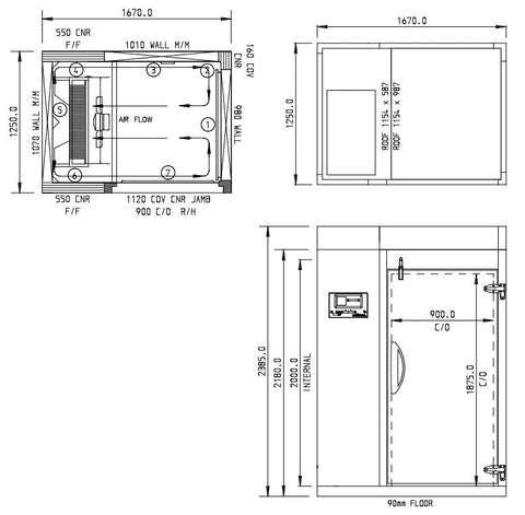 Williams 120Kg Roll In Blast Chiller/Freezer Combi Trolley Compatible