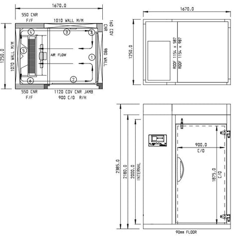 Williams 90Kg Roll In Blast Chiller/Freezer Combi Trolley Compatible