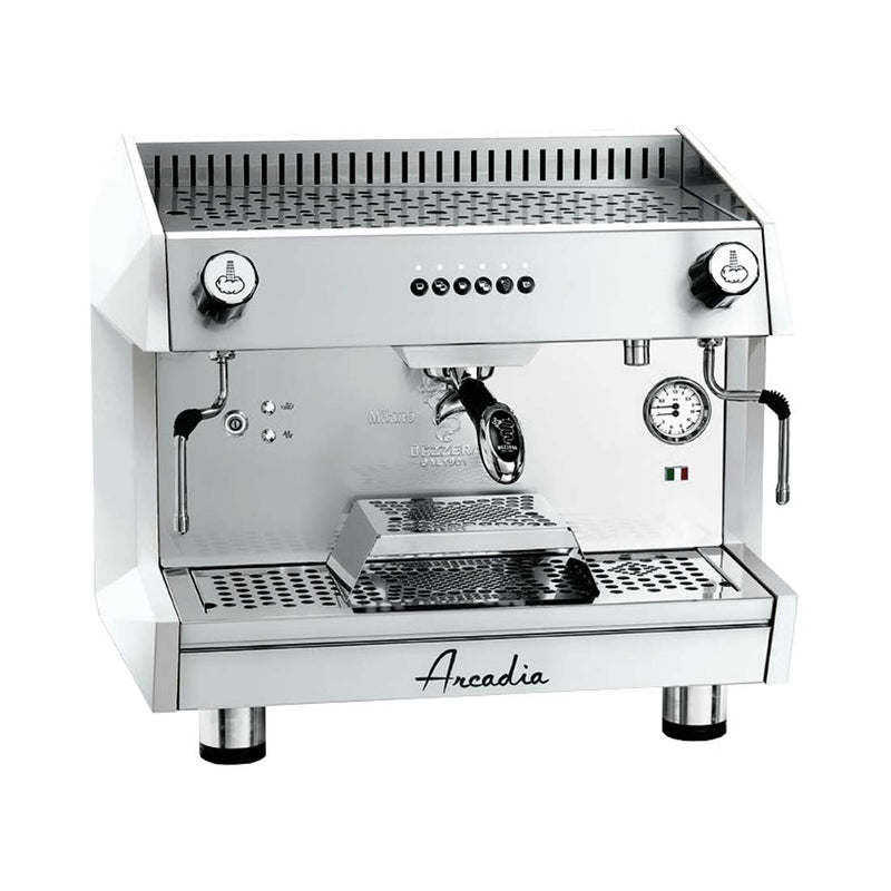 Bezzera Arcadia Professional Espresso Coffee Machine Ss Polish White 1 Group ARCADIA-G1