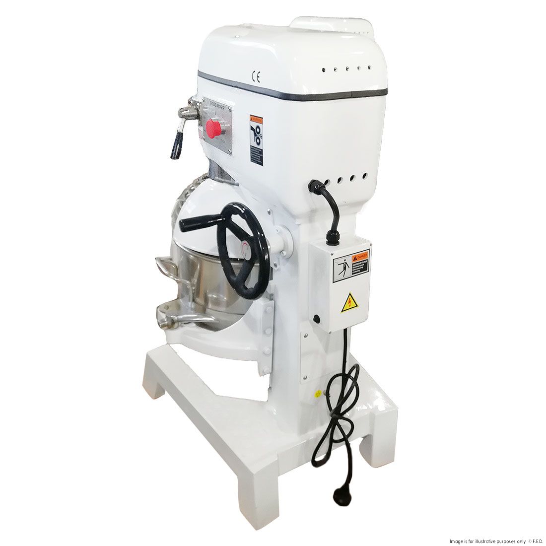 BakerMax 40 Litre Belt Drive Three Speed Mixer B40KG