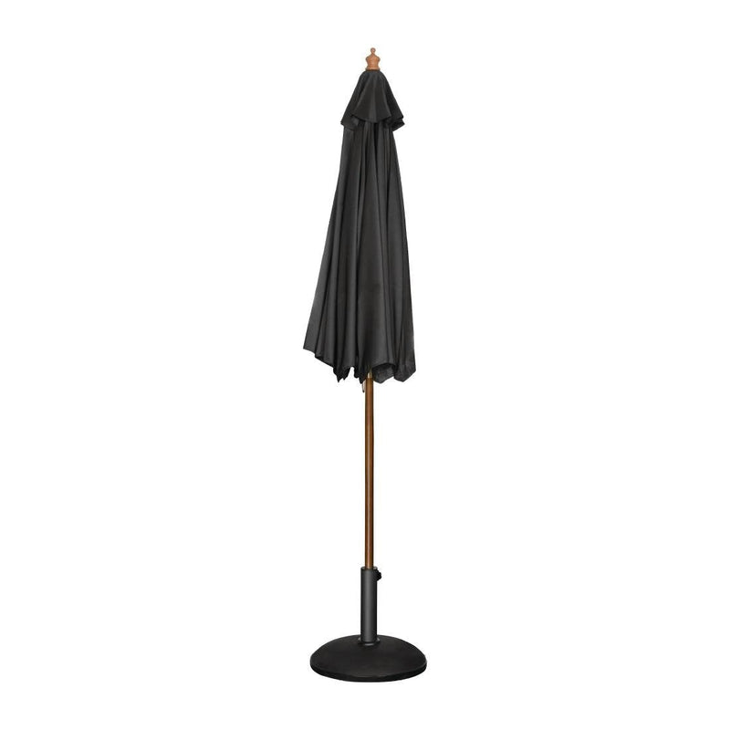 Bolero Round Outdoor Umbrella 3m Diameter Black
