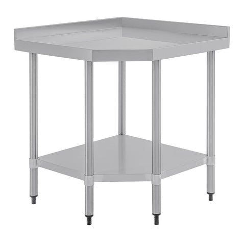 Vogue Stainless Steel Corner Table