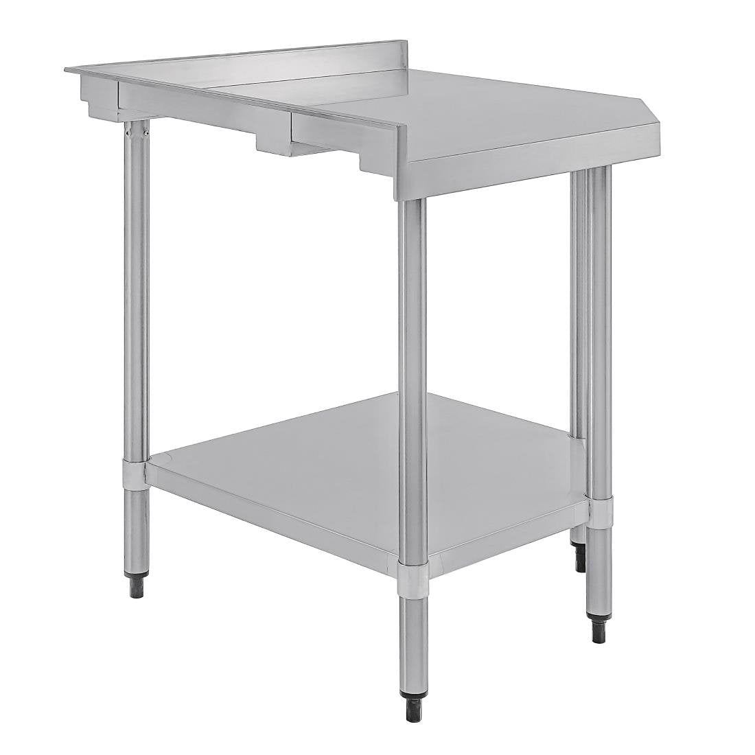 Vogue Stainless Steel Corner Table