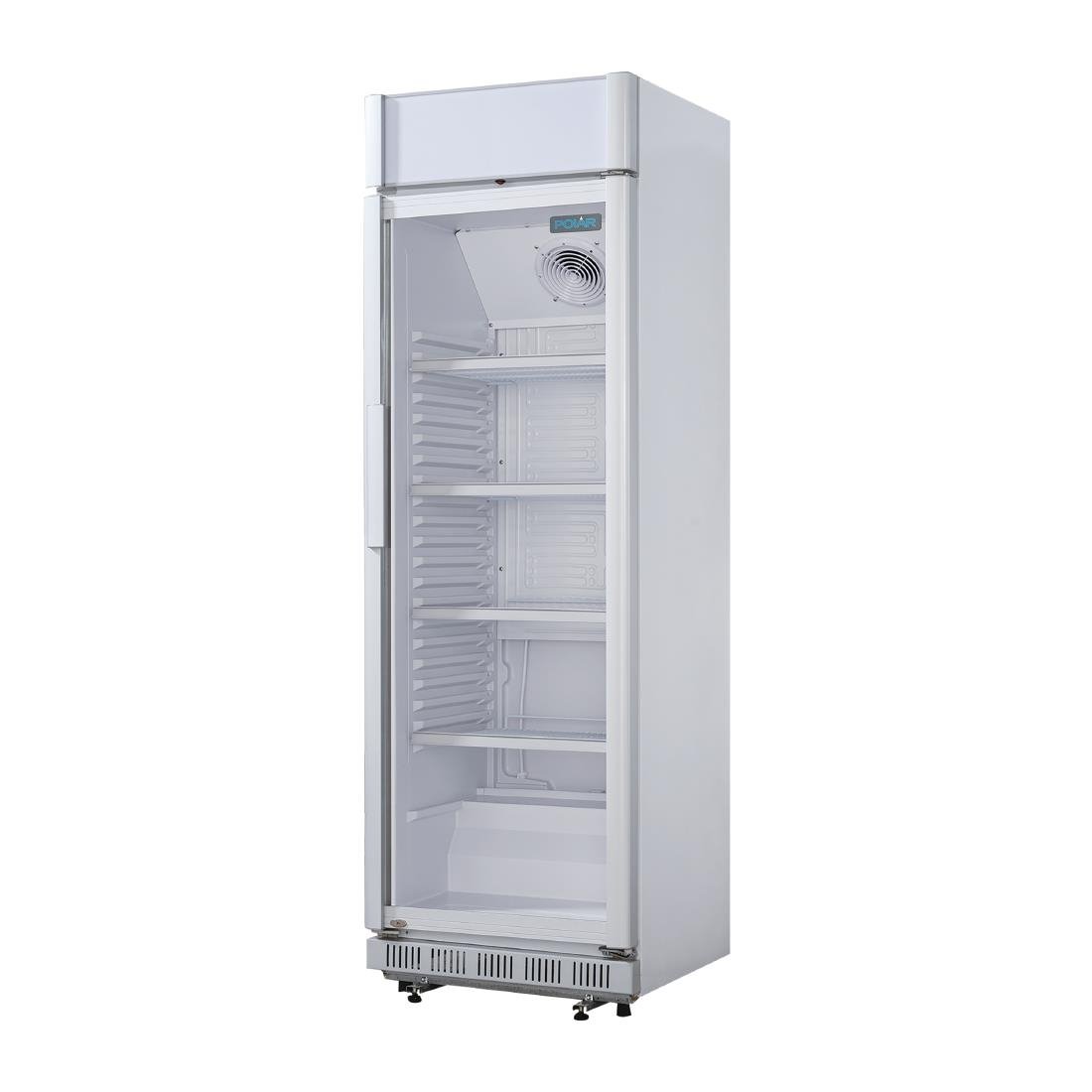 Polar C-Series Upright Display Cooler with Light Box 346Ltr