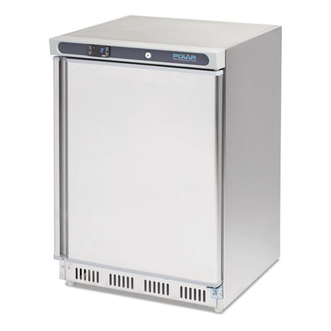 Polar C-Series Under Bench Freezer Stainless Steel 140Ltr