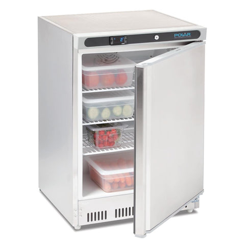 Polar C-Series Under Bench Fridge Stainless Steel 150Ltr