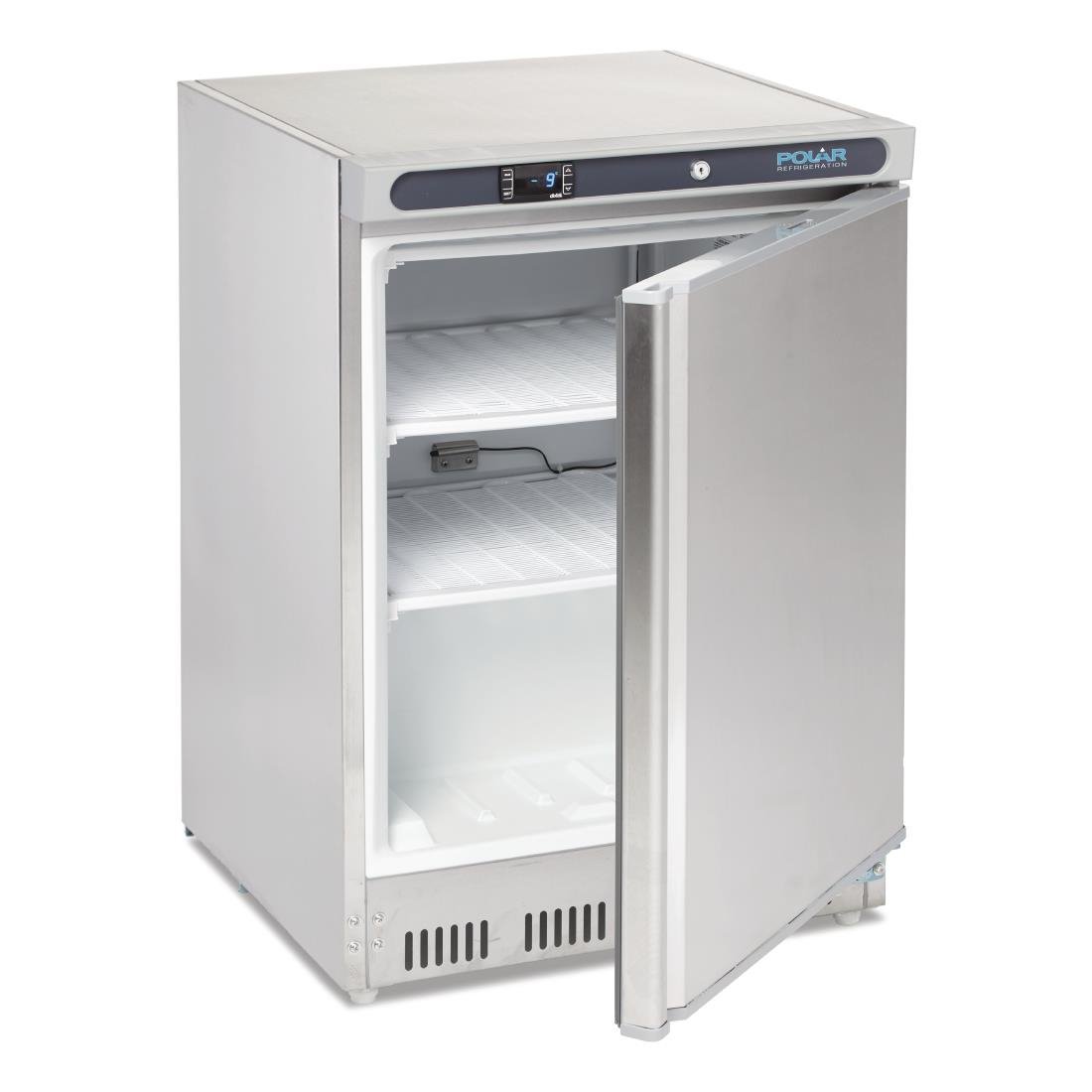 Polar C-Series Under Bench Freezer Stainless Steel 140Ltr