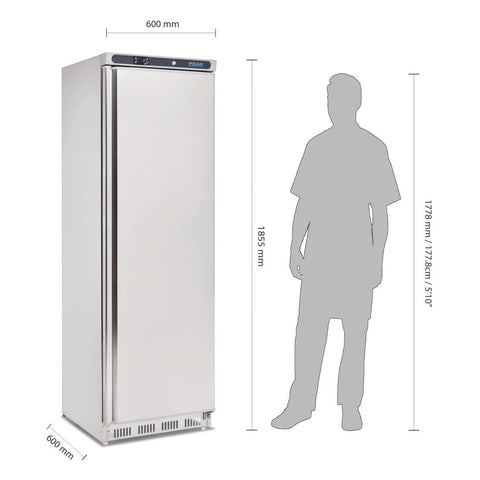 Polar C-Series Upright Fridge Stainless Steel 400Ltr