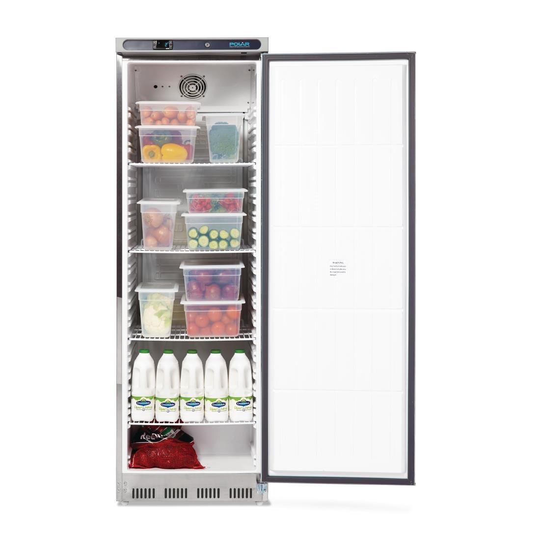 Polar C-Series Upright Fridge Stainless Steel 400Ltr