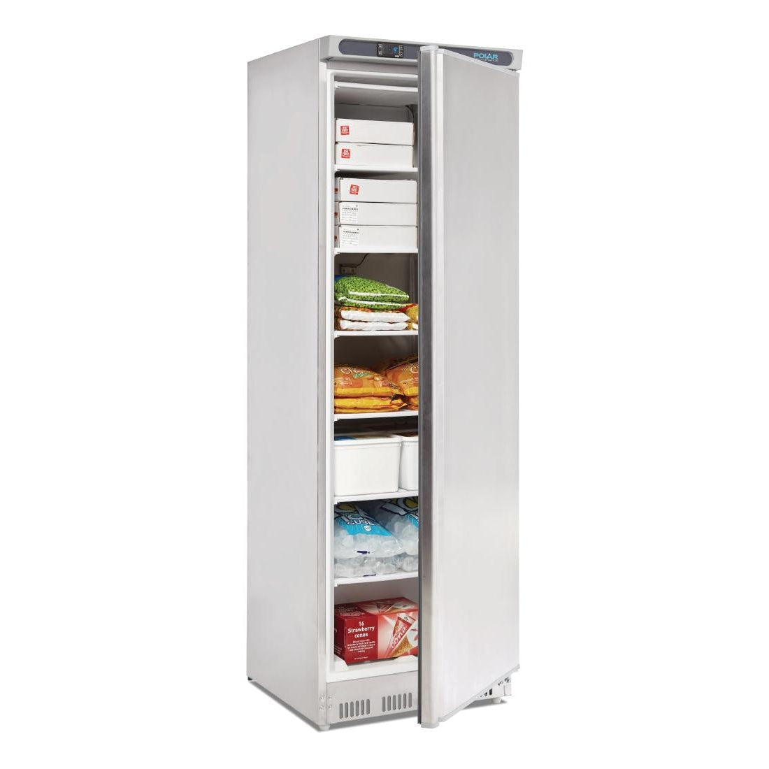 Polar C-Series Upright Freezer Stainless Steel 365Ltr