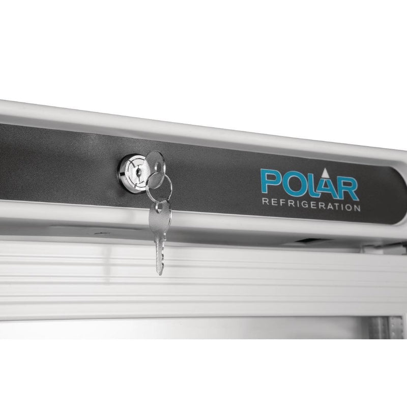 Polar C-Series Upright Display Fridge White 400Ltr