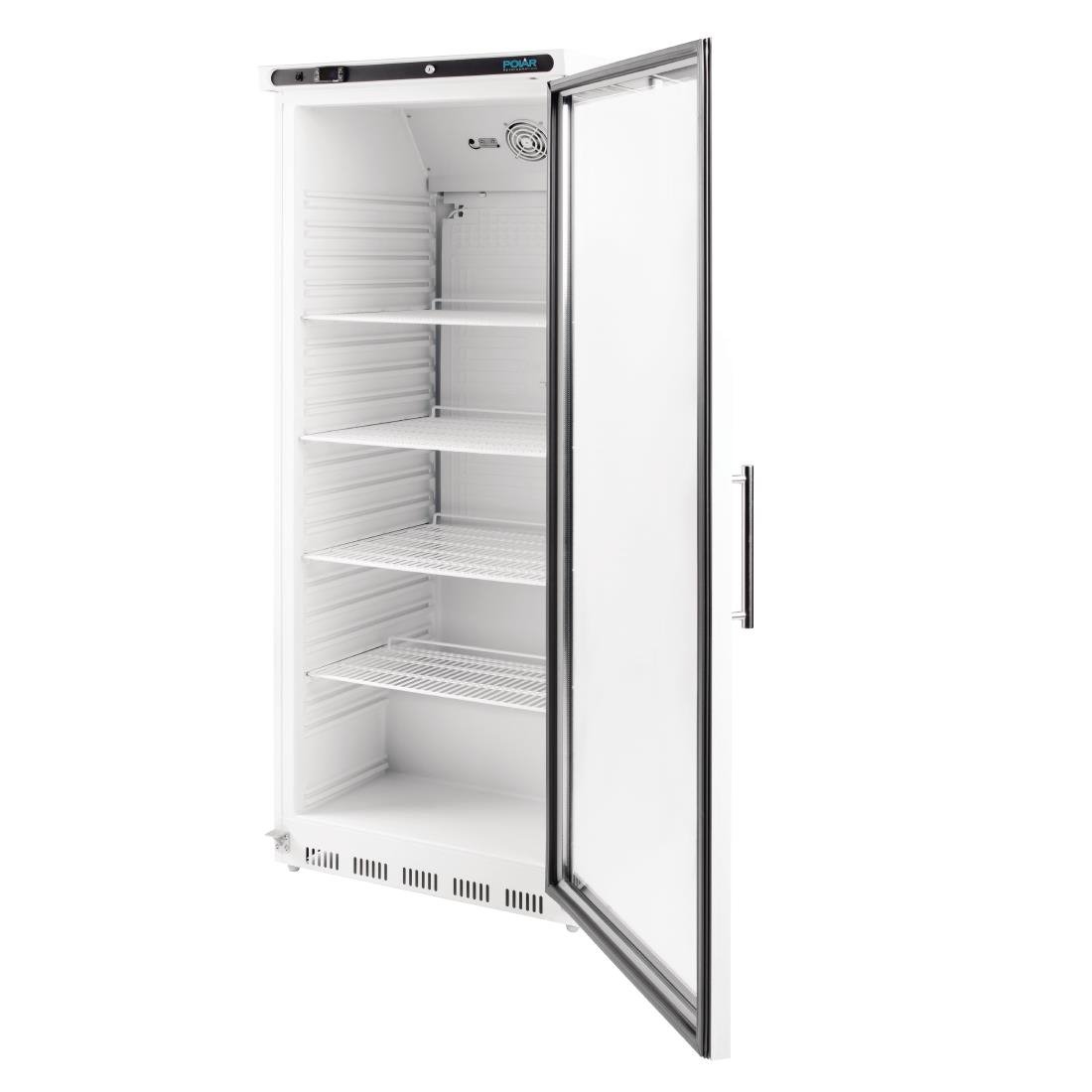 Polar C-Series Upright Display Fridge White 600Ltr