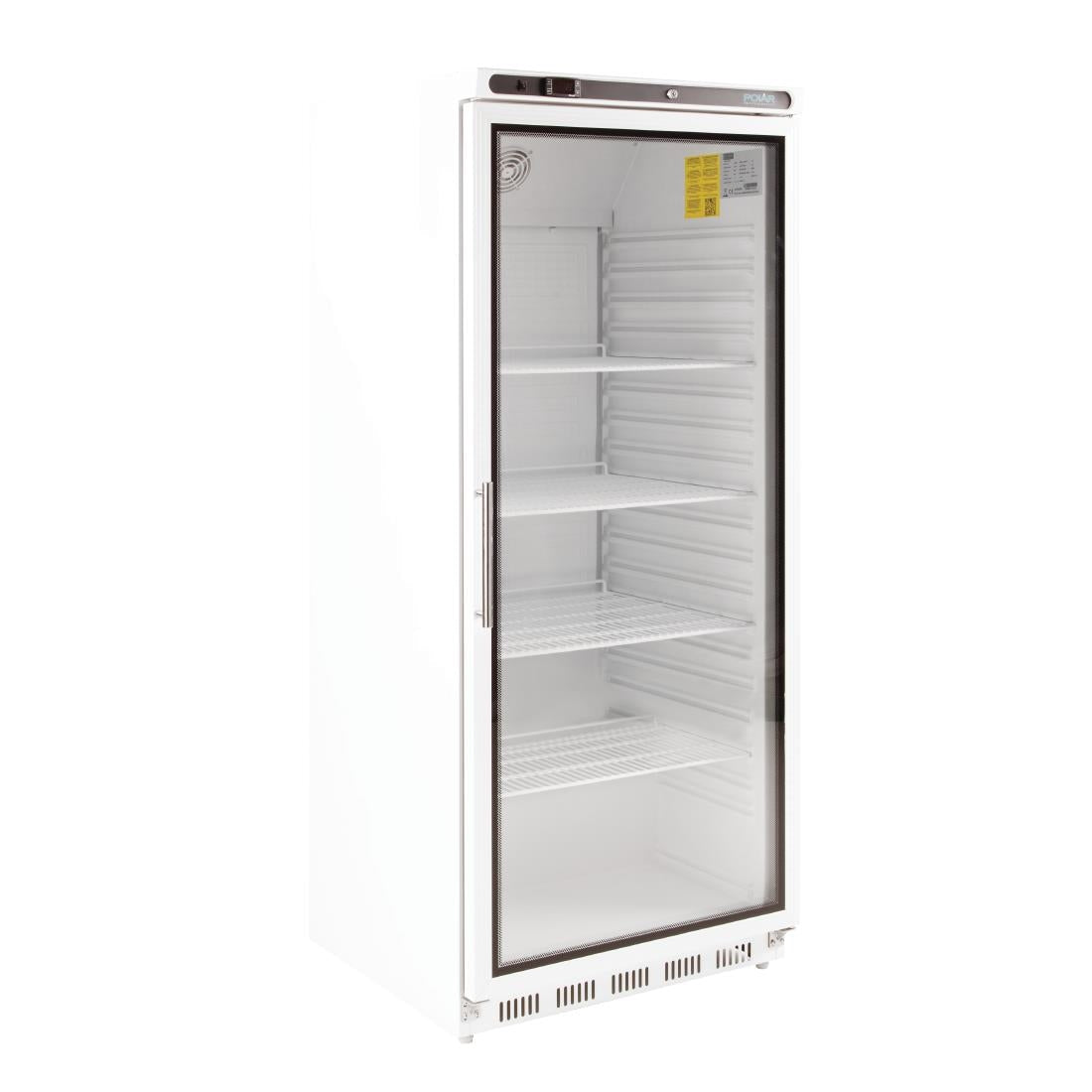 Polar C-Series Upright Display Fridge White 600Ltr