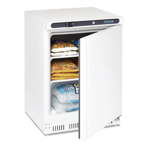 Polar C-Series Under Bench Freezer White 140Ltr