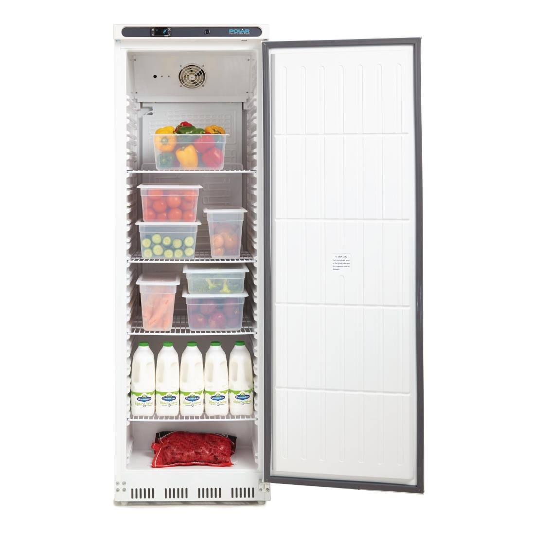 Polar C-Series Upright Fridge White 400Ltr