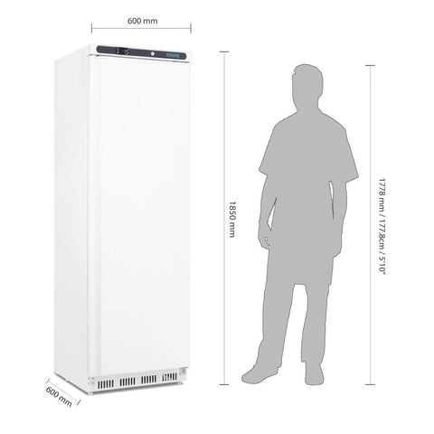 Polar C-Series Upright Freezer White 365Ltr