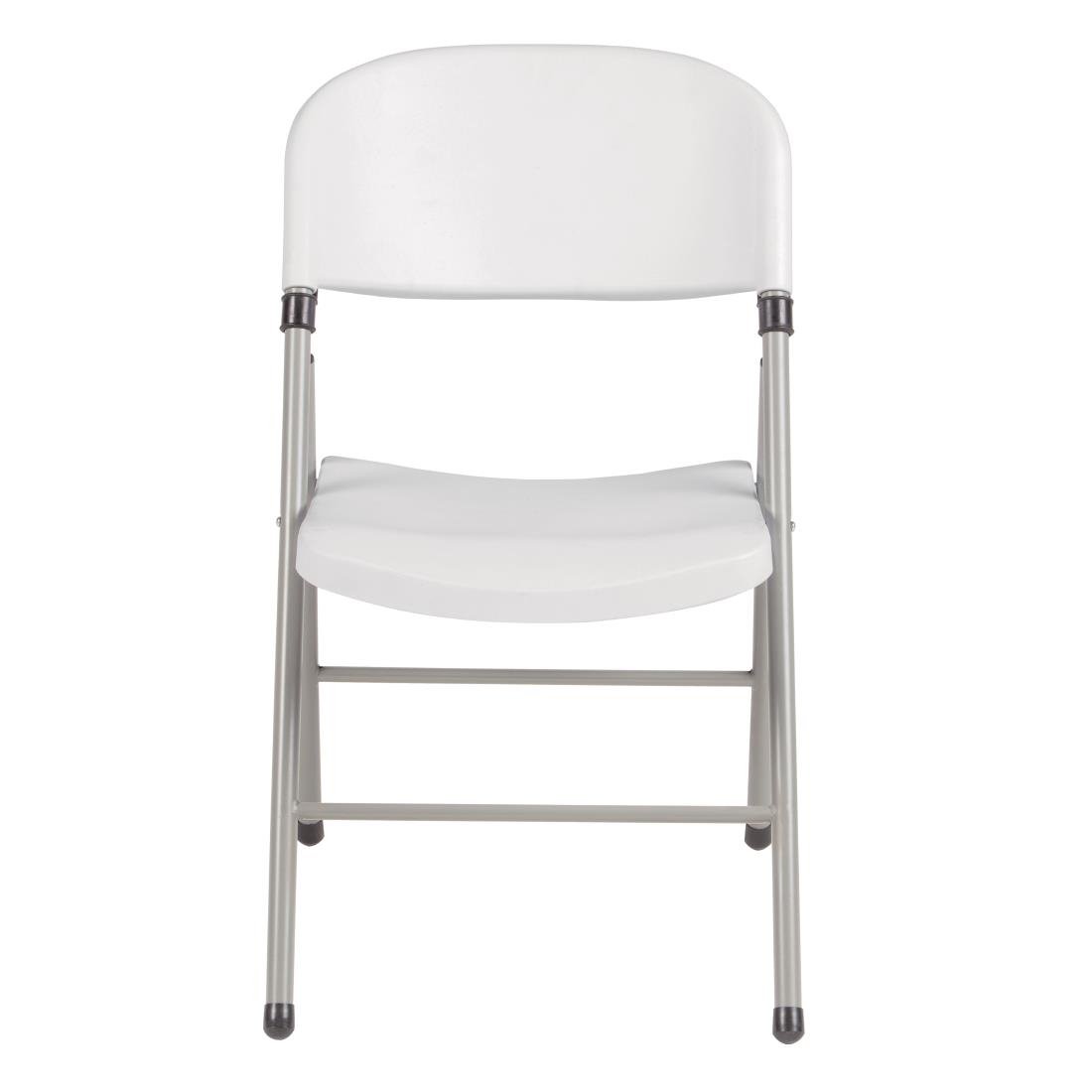 Bolero Foldaway Utility Chairs White (Pack of 2)