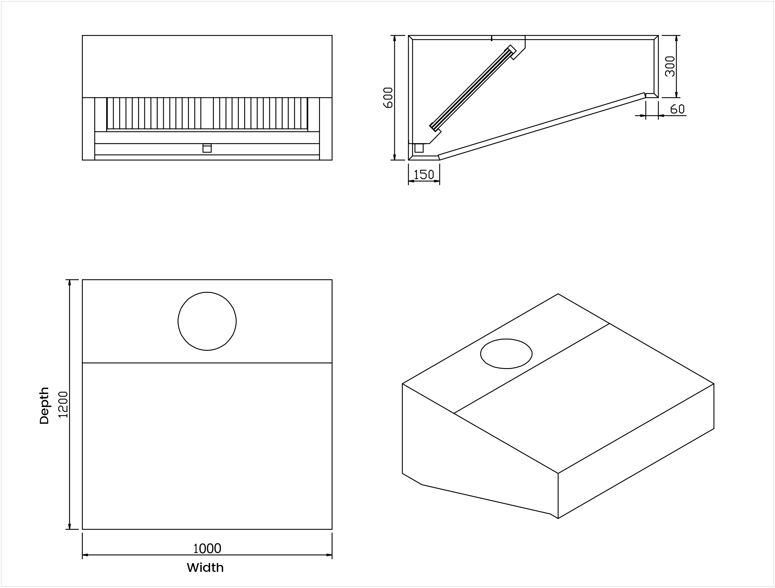 Modular Systems Canopy Range Hood CHOOD1200