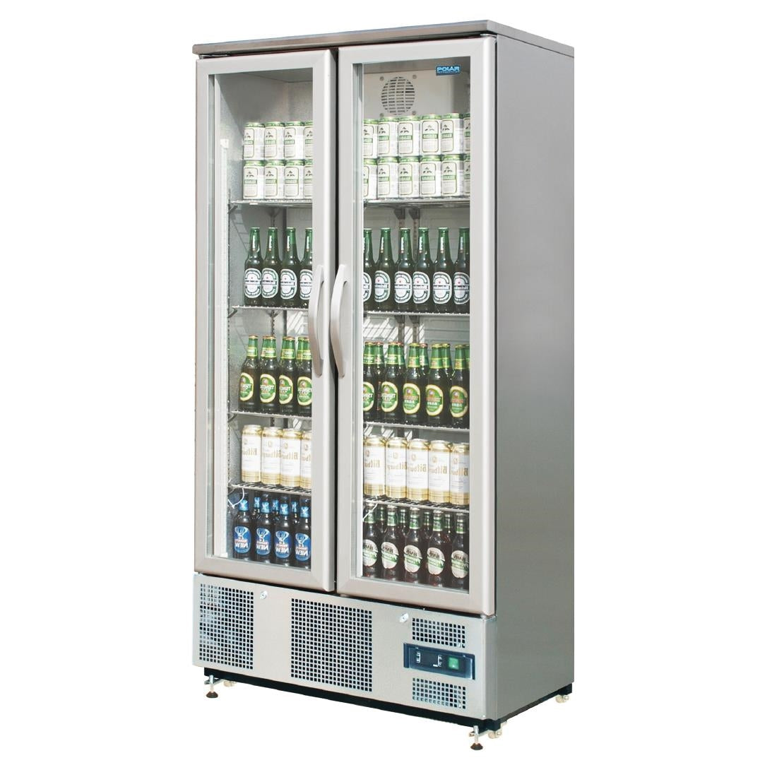 Polar G-Series 2 Hinged Door Upright Back Bar Cooler 490Ltr