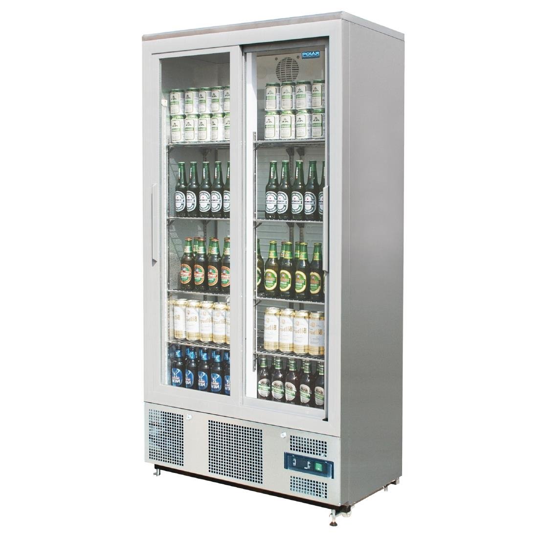 Polar G-Series Sliding Door Upright Bar Fridge 490Ltr