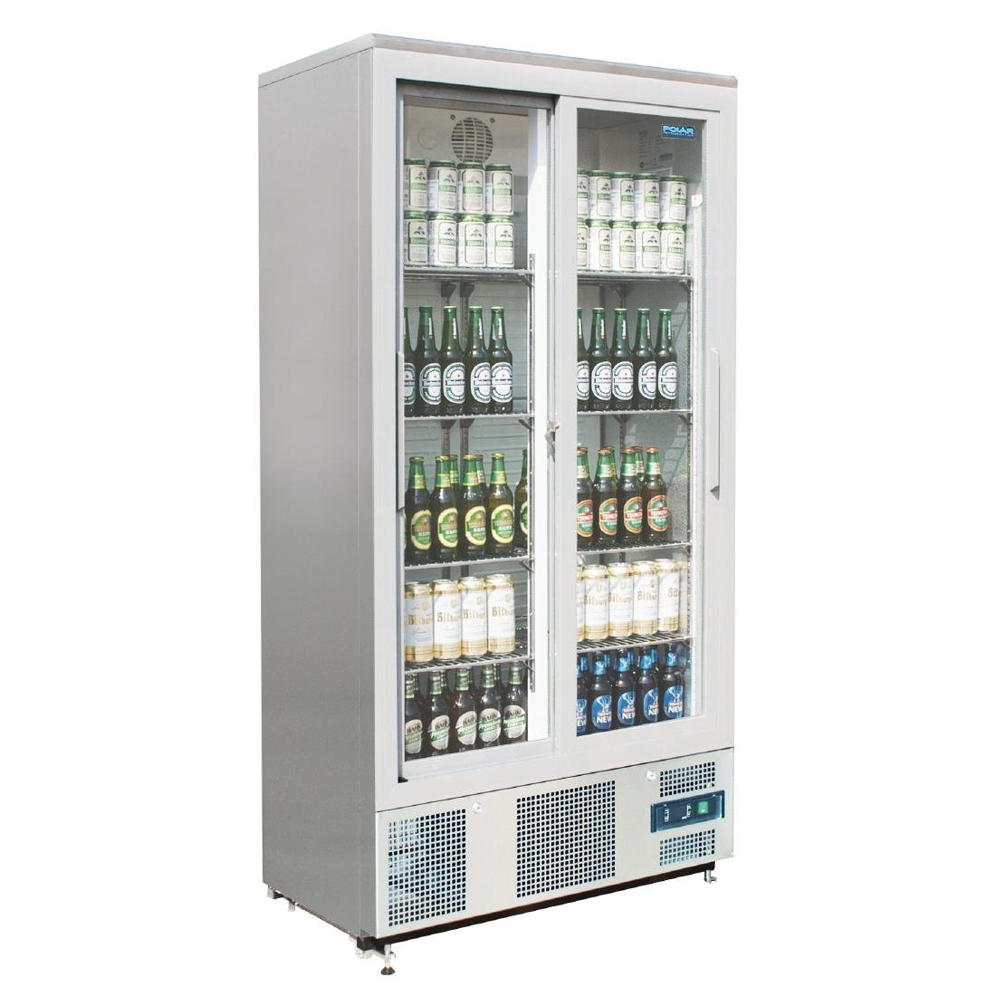 Polar G-Series Sliding Door Upright Bar Fridge 490Ltr