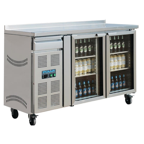 Polar U-Series 2 Door Premium Bar Fridge 366Ltr